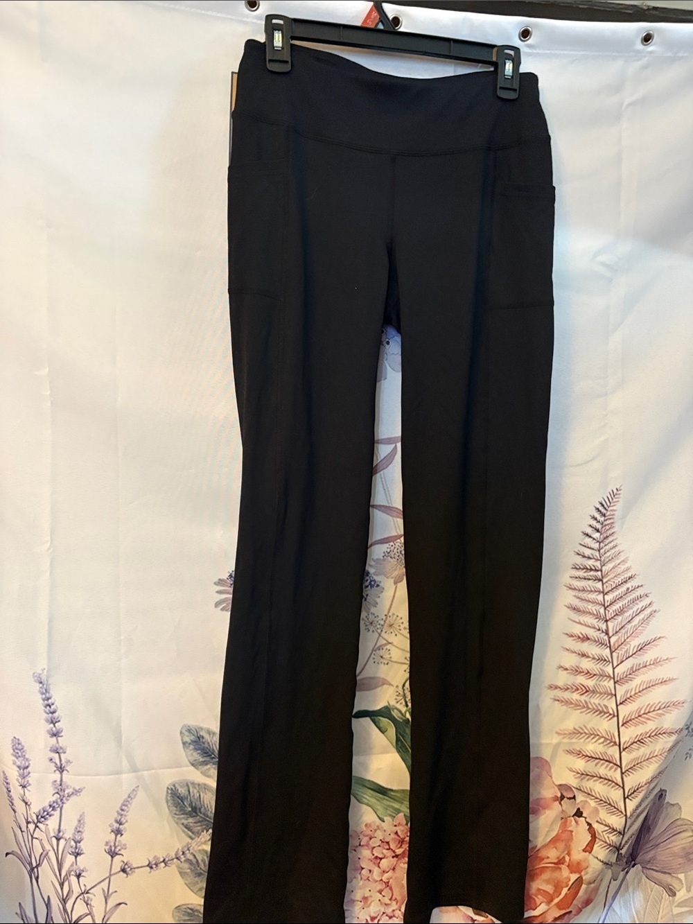 Skechers Black Boot-Cut Performance Pants with Side Pockets